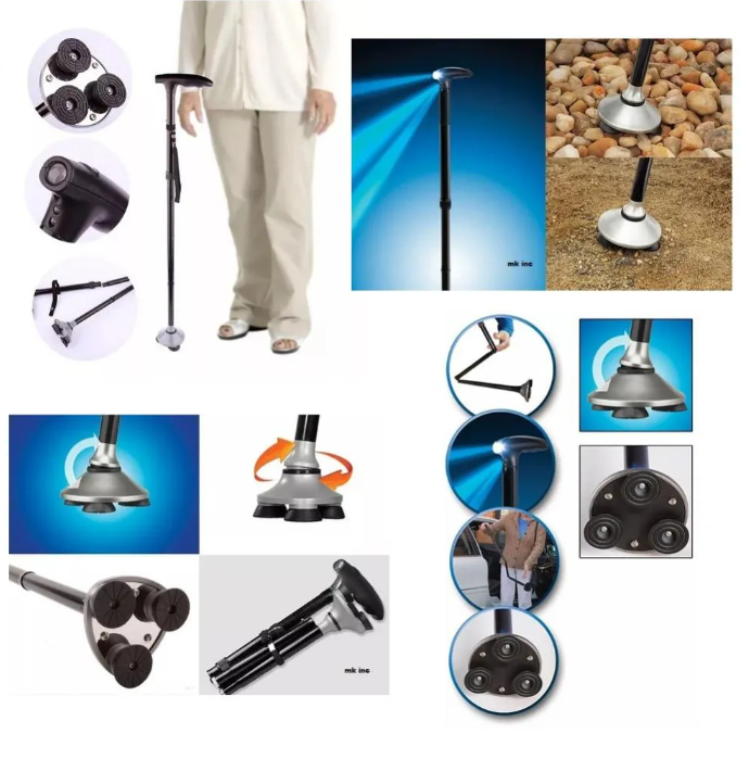 Miniatura 2 de Bastón plegable con luz